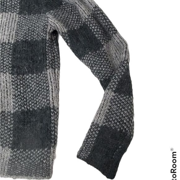 Gap Blurry Check Grey Sweater - Picture 3 of 7